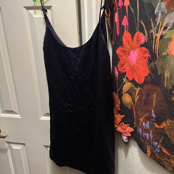 Wrap Charmeuse Silk Slip Dress - Picture 5 of 5